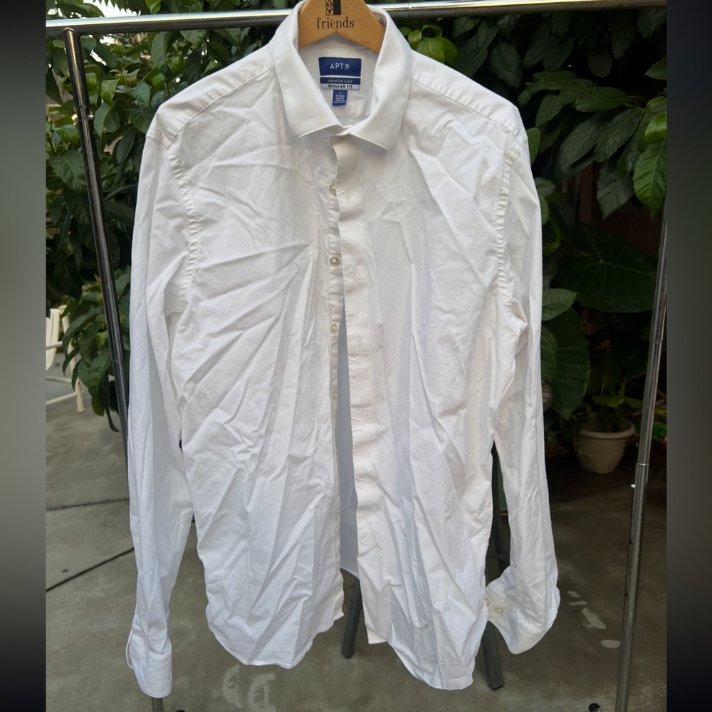 Apt 9 white button up shirt
